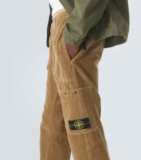 Stone Island Compass cotton corduroy cargo pants 5