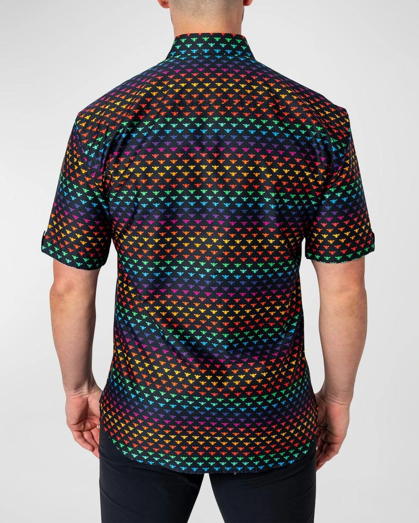 Maceoo Men's Galileo BeeRainbow Sport Shirt 2