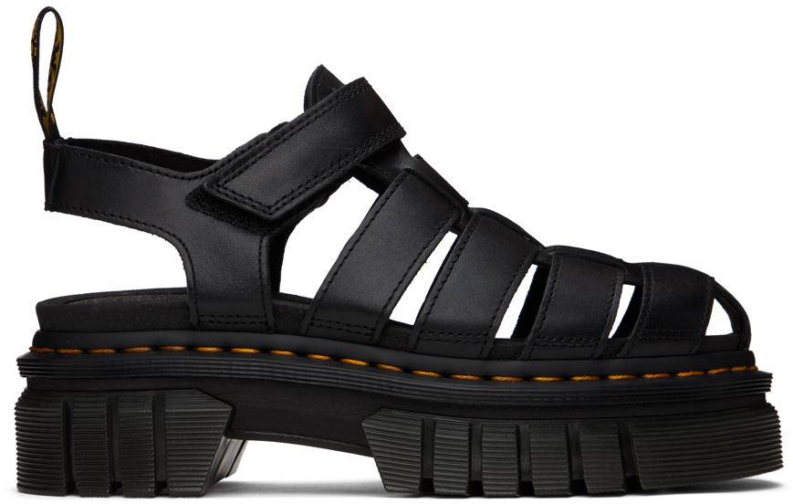[DR.MARTENS] Ricki Fisherman Black Nappa Lux ☆ Dr. Martens Black Ricki Fisherman Sandals - Shoes - BeyondStyle