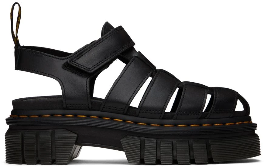 Dr. Martens Black Ricki Fisherman Sandals 1