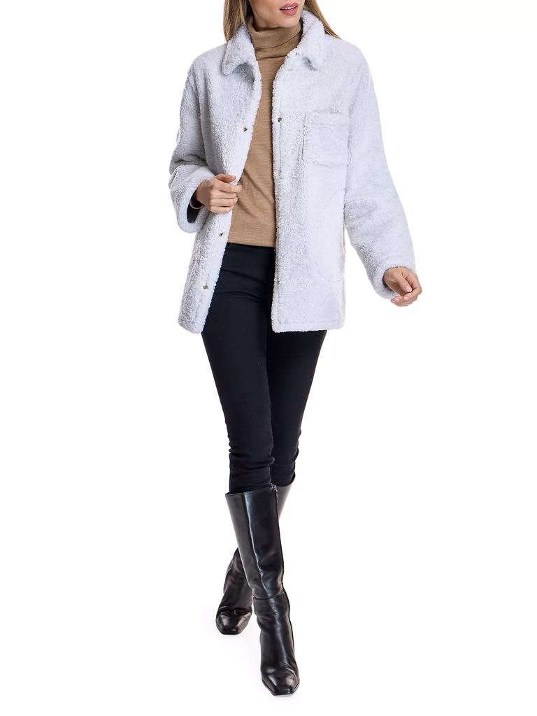 Maximilian Oversized Shearling Shirt-Jacket