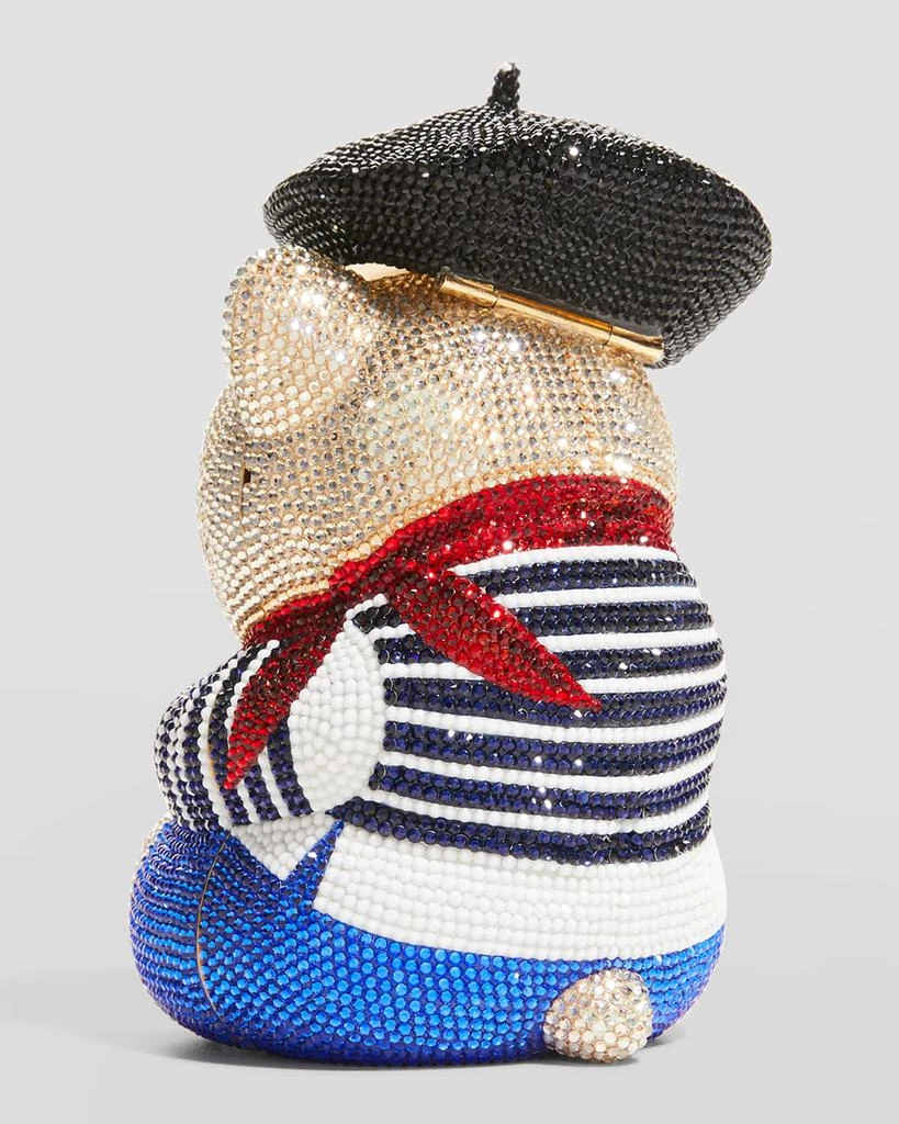 Judith Leiber Teddy Bear Henri Crystal Clutch Bag 4