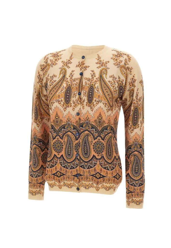 ETRO Etro Paisley Patterned Crewneck Cardigan from Cettire