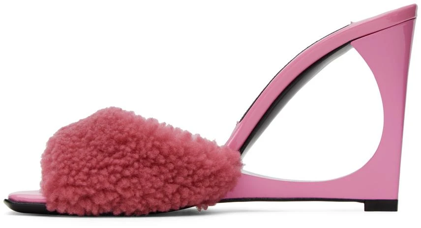 Les Petits Joueurs Pink Lola Teddy Heeled Sandals 3