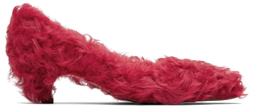 UNDERCOVER Red Furry Heels
