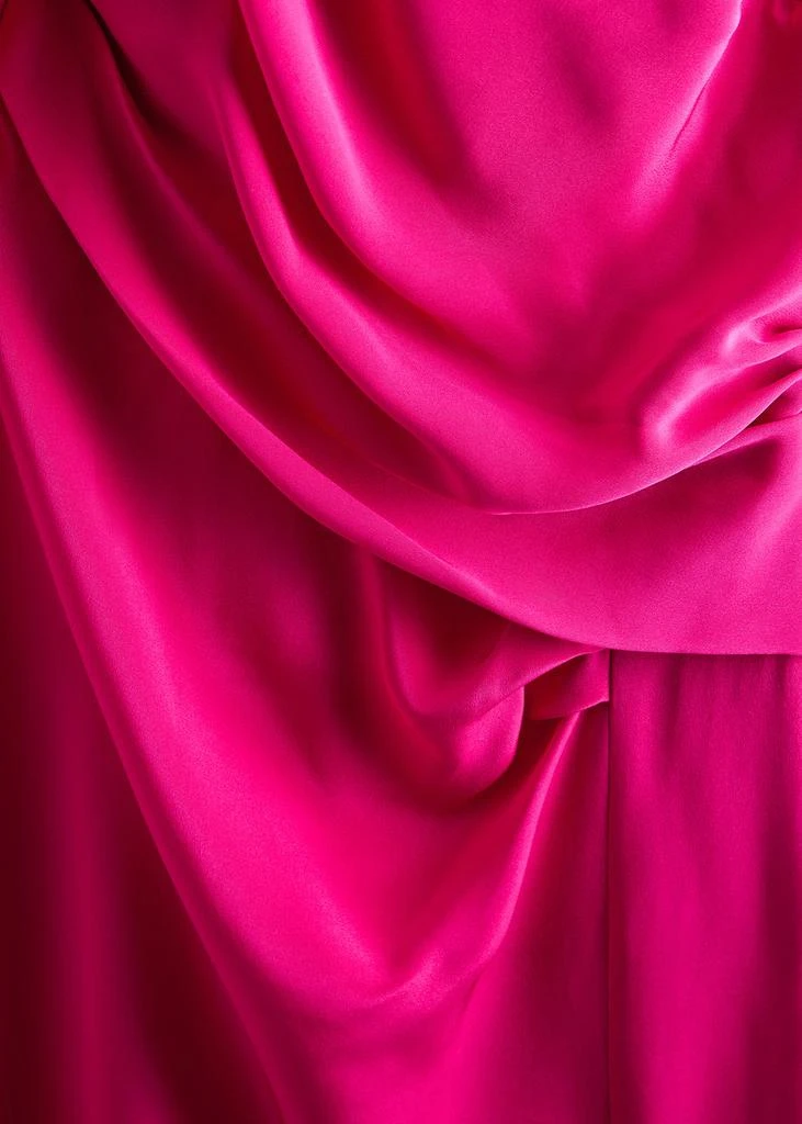ROLAND MOURET One-shoulder silk-satin gown  5