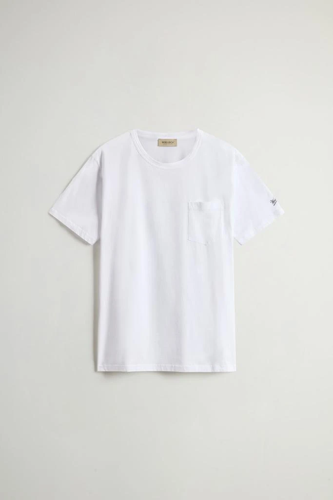 Woolrich Pure Cotton T-Shirt with Pocket - Men - Black 5