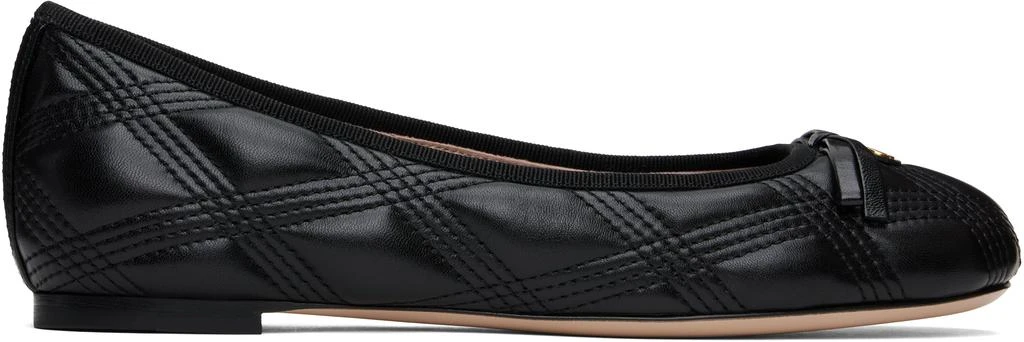 Valentino Black Quiltie 67 Ballerina Flats 1