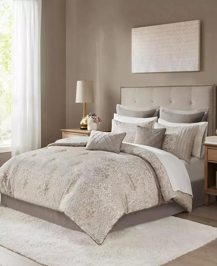 Madison Park Emilia Jacquard 12-Pc. Comforter Set, California 1