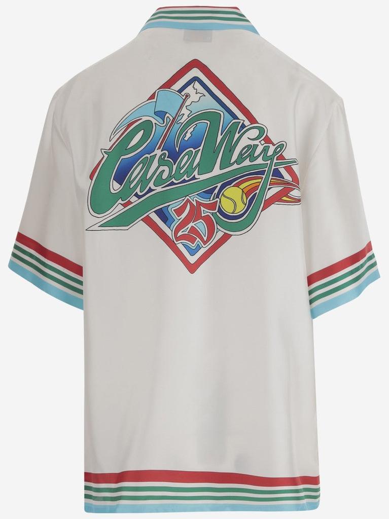 Casablanca Silk Shirt With Graphic Print