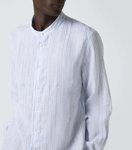 Brunello Cucinelli Striped linen shirt 5