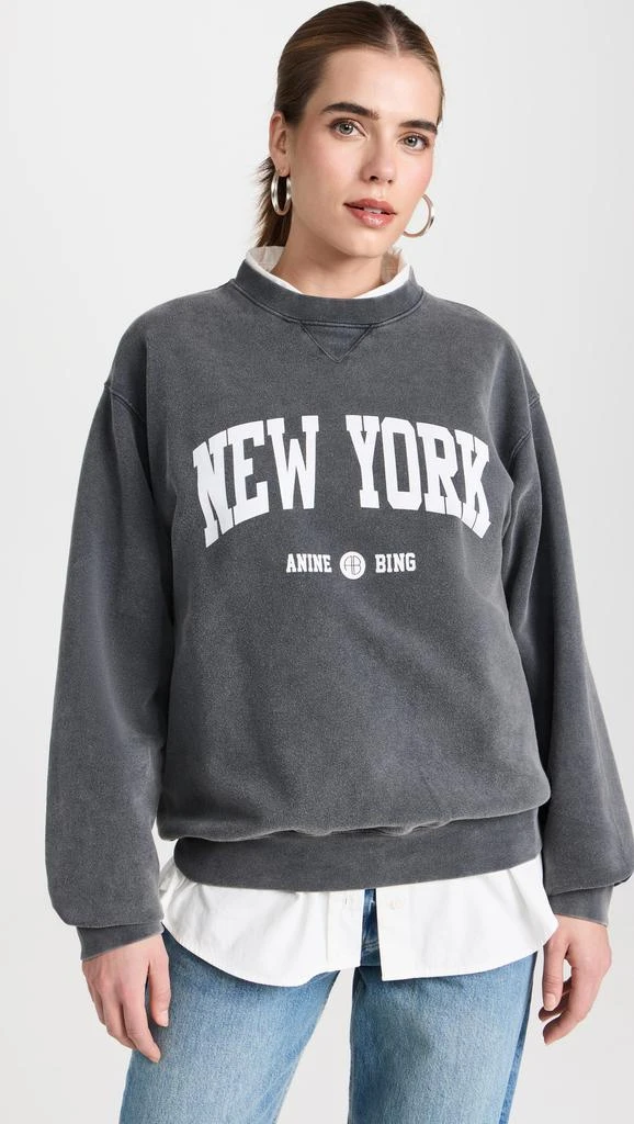 ANINE BING Ramona Sweatshirt University New York 1