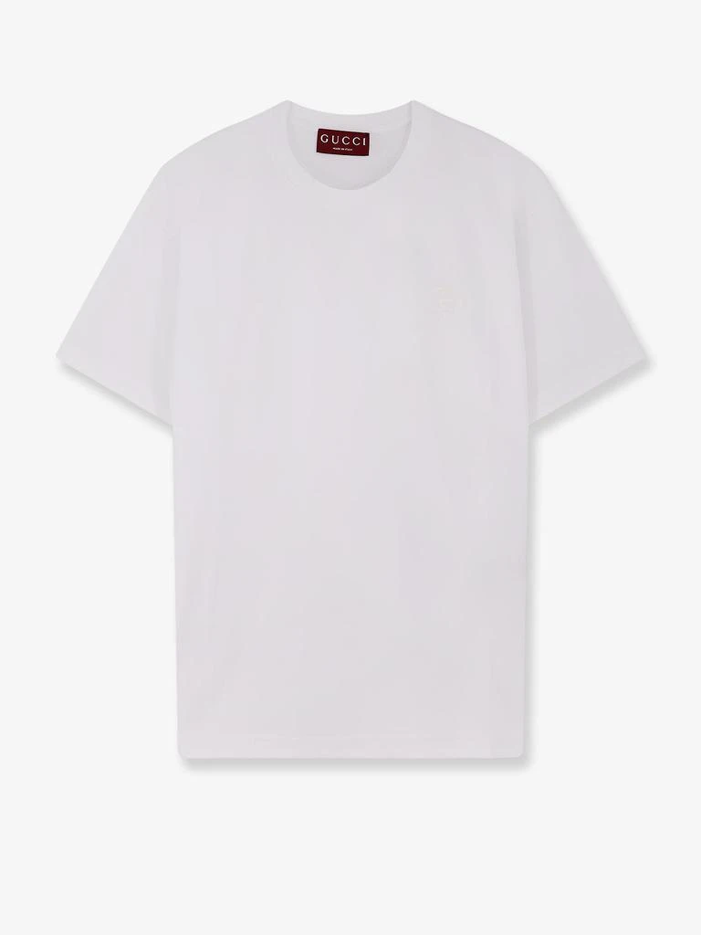 Gucci Cotton T-shirt with embroidered GG Incrocio logo 1