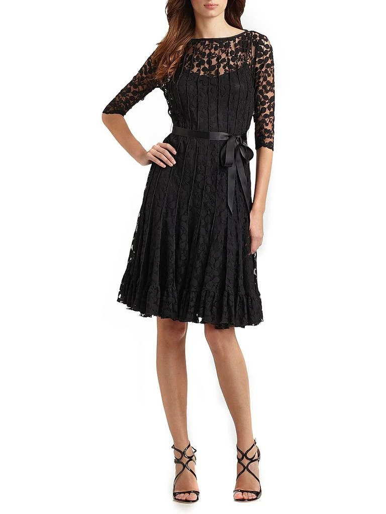 Teri Jon Lace Pintuck Dress - Dresses & Skirts - Free Shipping - BeyondStyle