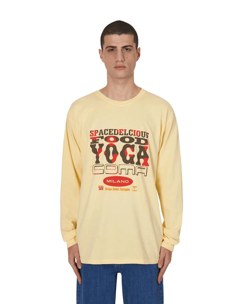 Brain Dead Slam Jam x SPACEDELICIOUS Longsleeve T-Shirt Yellow 1