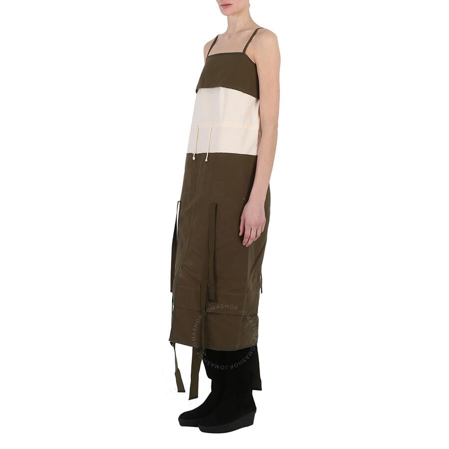 MAISON MARGIELA Ladies Military Deconstructed Sleeveless Midi Dress
