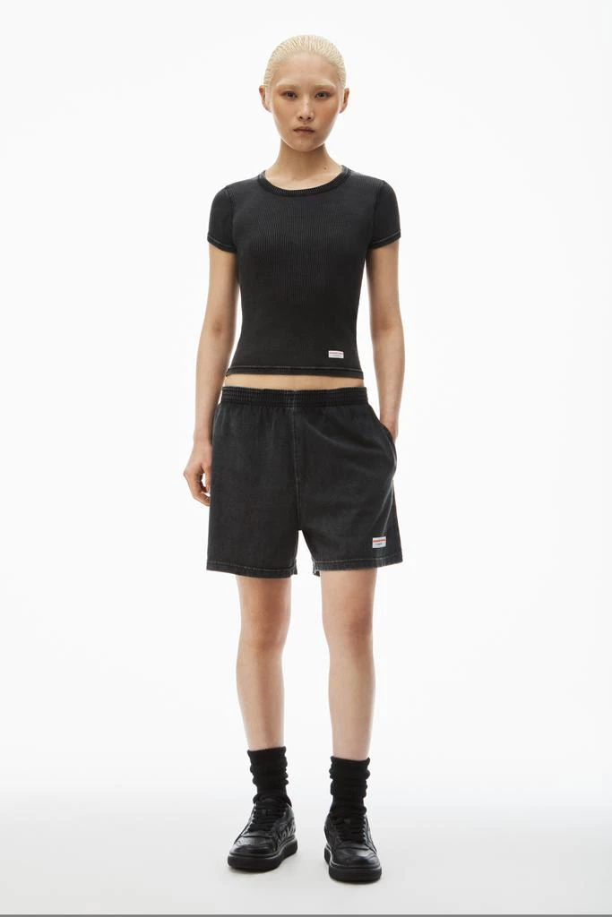 Alexander Wang short-sleeve tee in ribbed cotton 5