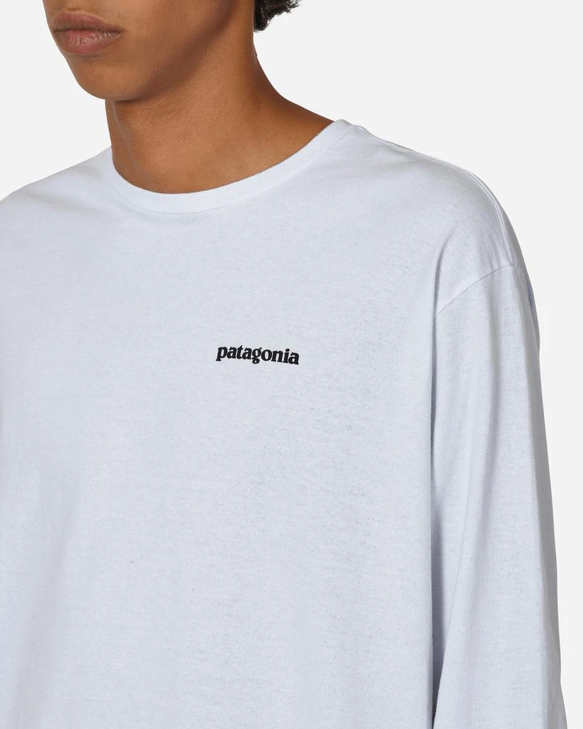 Patagonia P-6 Logo Responsibili Longsleeve T-Shirt White 5