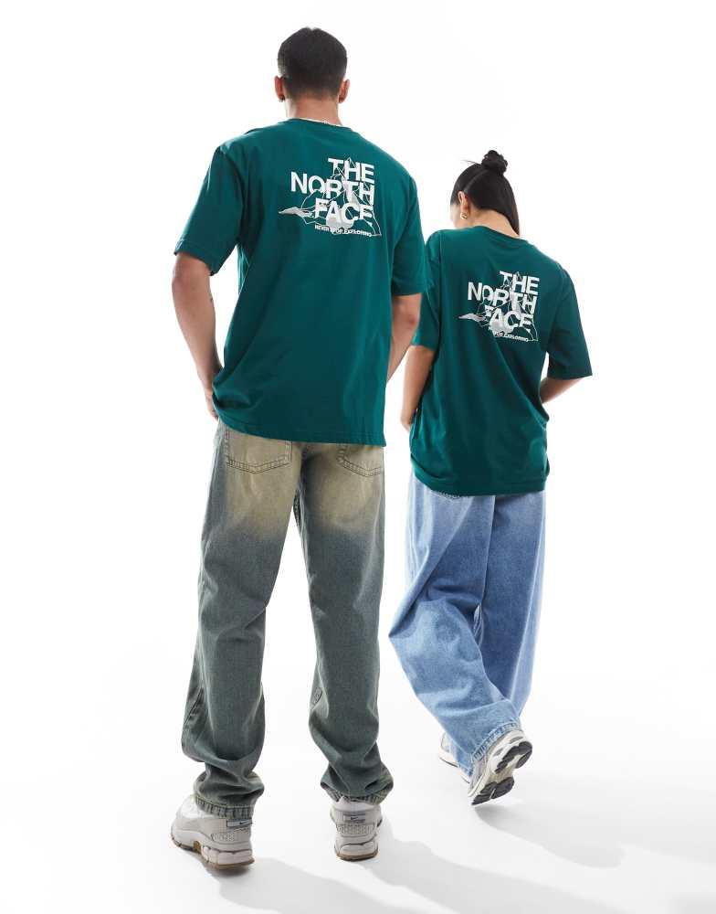 ★英国発*The North Face*新作*Mountain Sketch back Tシャツ/WG The North Face The North Face Mountain Sketch back print