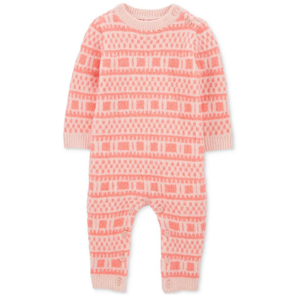 Carter's Baby Girls Sweater-Knit Jumpsuit 1