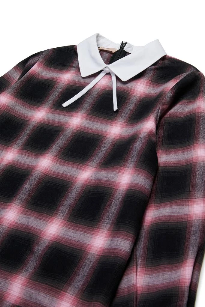N°21 N°21 Kids Plaid Check Flannel Pleated Dress 3