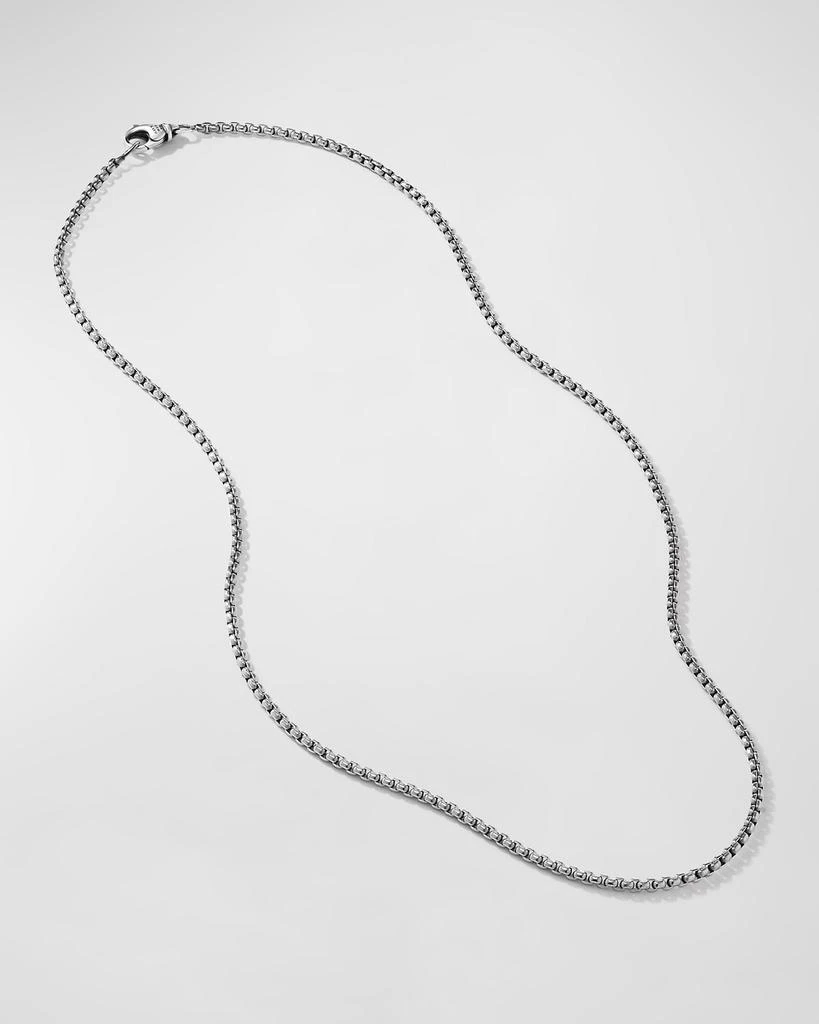 David Yurman Men's Box Chain Necklace in Gray Titanium, 2.7mm, 24"L 3