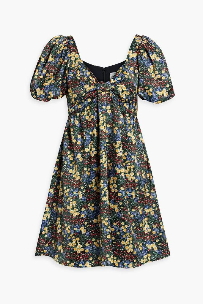 HVN Quinn floral-print TENCEL™ mini dress 1