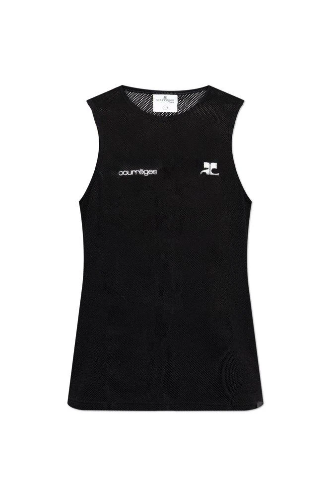 Courrèges Courrèges Printed Mesh Tank Top