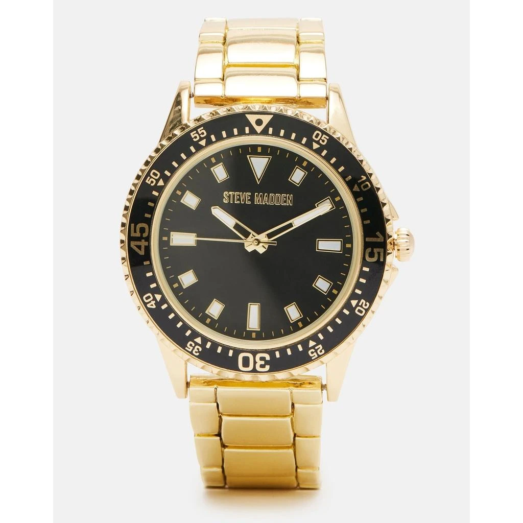 Steve Madden Men's Classic Watch Black/gold 1