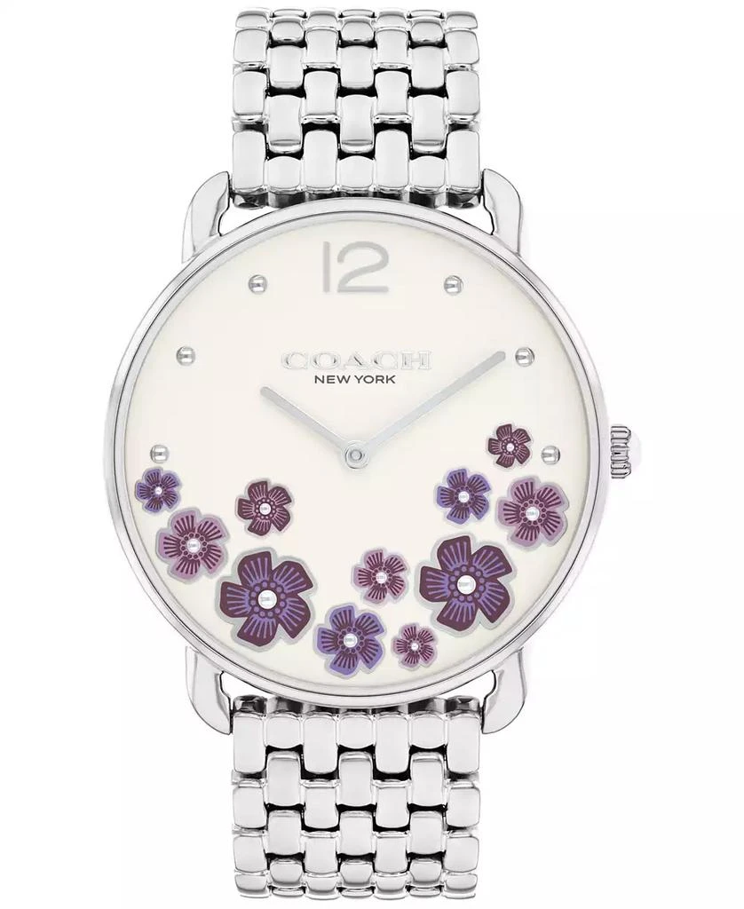 Coach Women's Elliot Silver Tone Stainless Steel Bracelet Watch 1