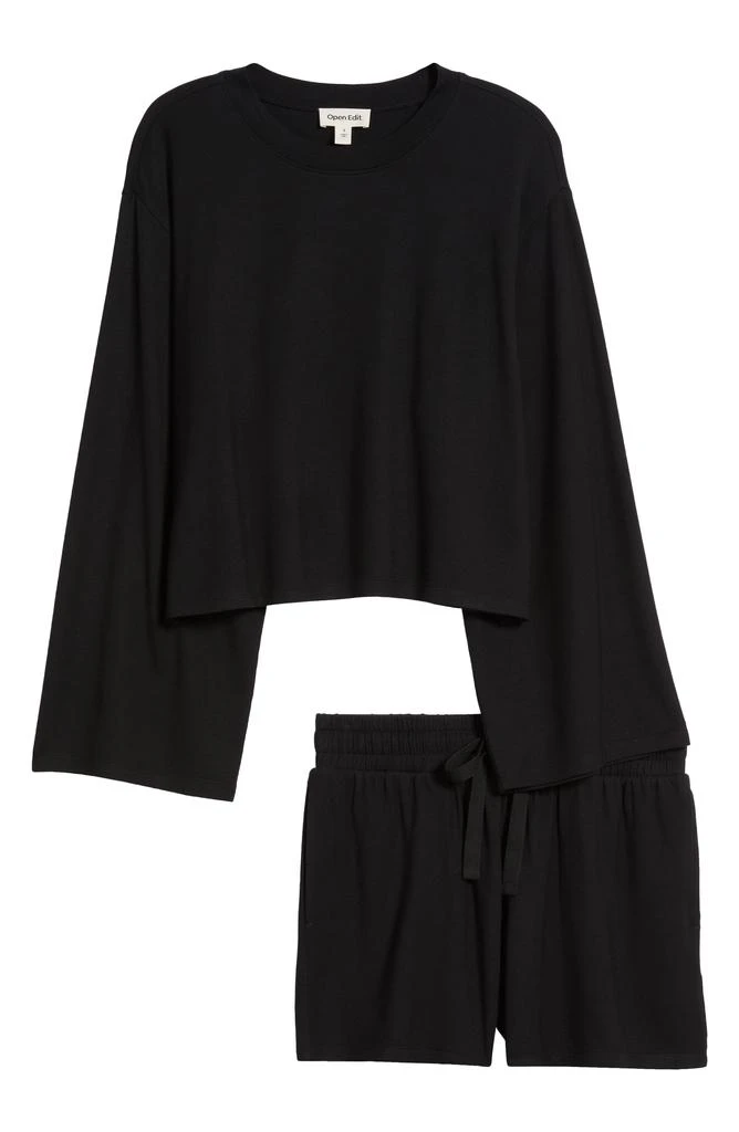 Open Edit Solid Stretch Modal Short Pajamas 6