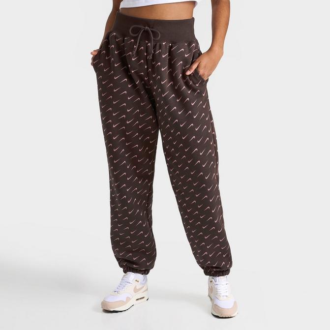NIKE Women's Nike Sportswear Phoenix Fleece Oversized All-over Print Jogger Sweatpants