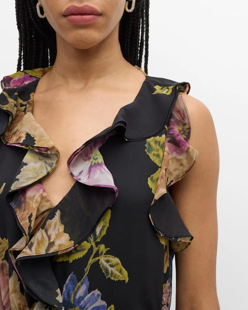 Kobi Halperin Lesley Floral-Print Ruffle Maxi Dress 5