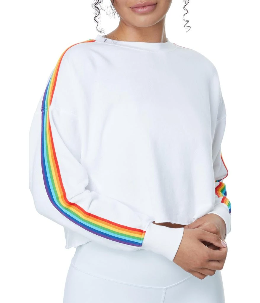 Spiritual Gangster Rainbow Cropped Pullover 3