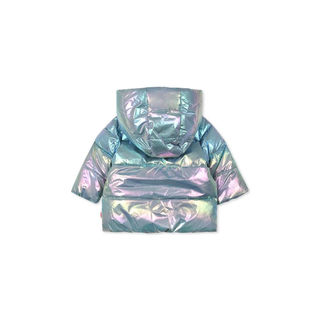 Billieblush Multicolour Down Jacket For Baby Girl With Pom Poms 2