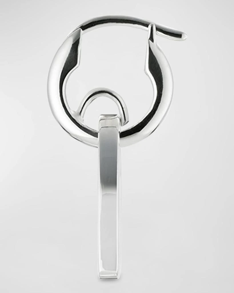 Gucci Trademark Heart Pendant Hoop Earrings 3