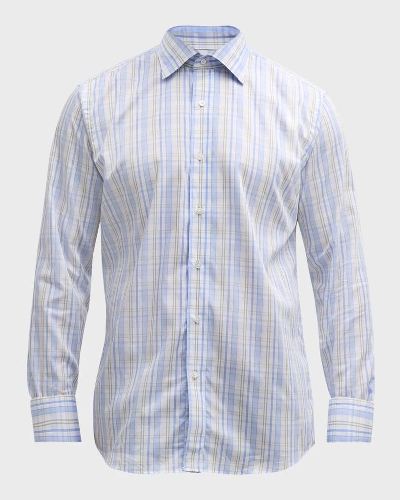 Peter Millar Men's Viggo Check-Print Cotton Sport Shirt 2