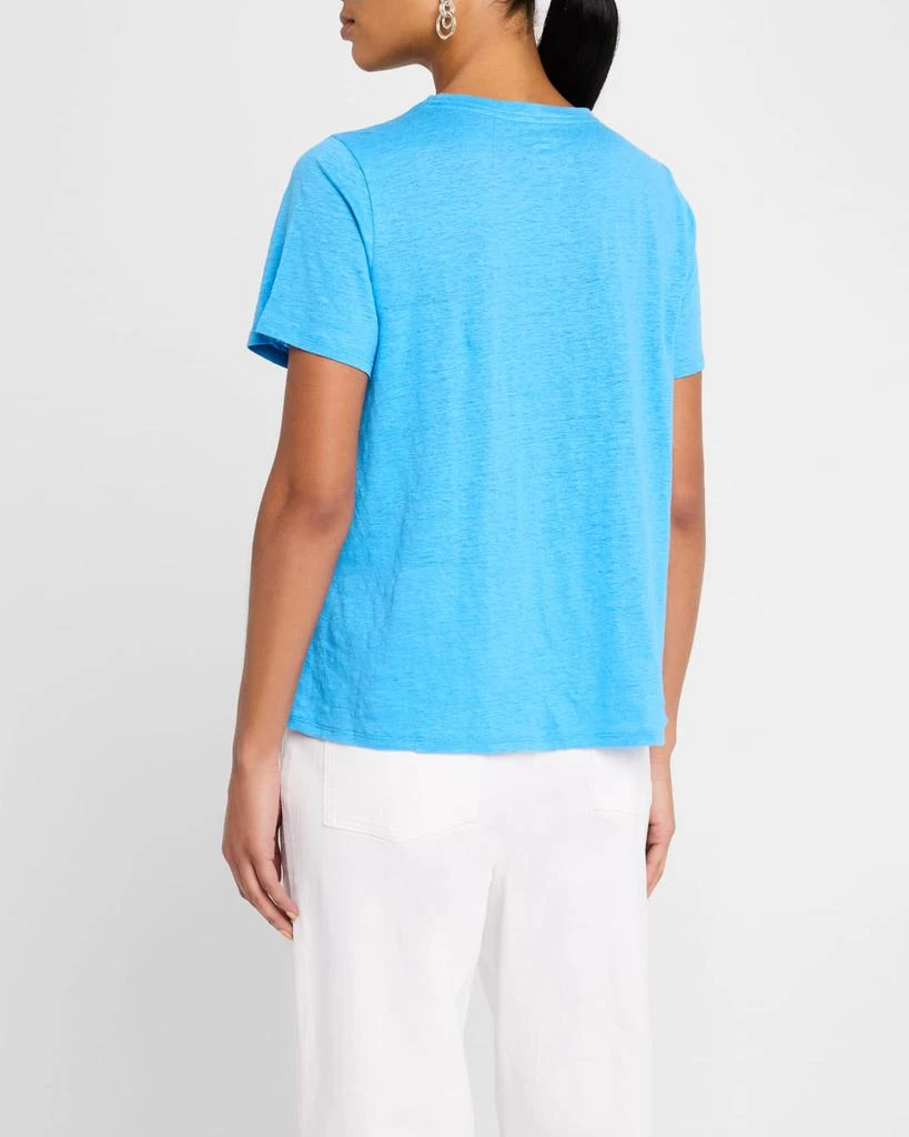 Eileen Fisher Crewneck Organic Linen Jersey Tee 3
