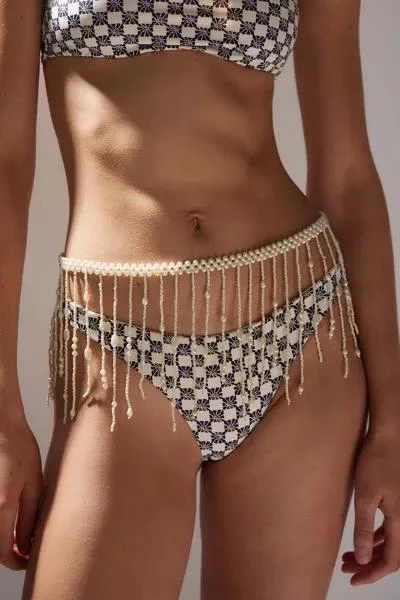 Urban Outfitters Pearl Swoop Chain Belt 1
