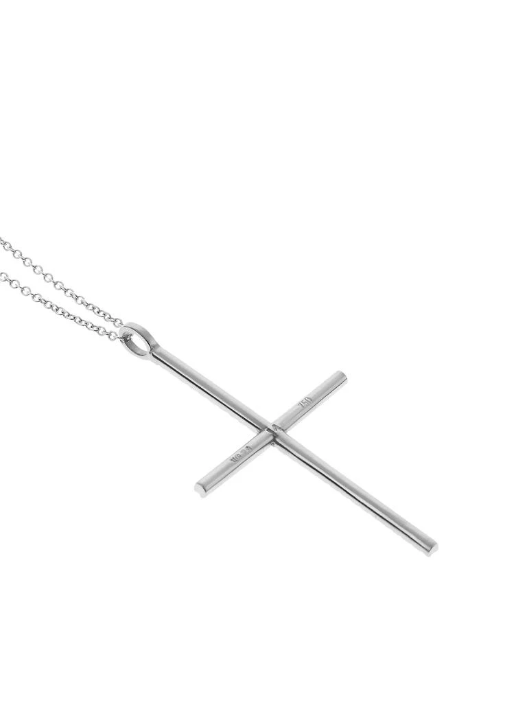 Ileana Makri Classic 18K White Gold & Diamond Cross Pendant Necklace 4