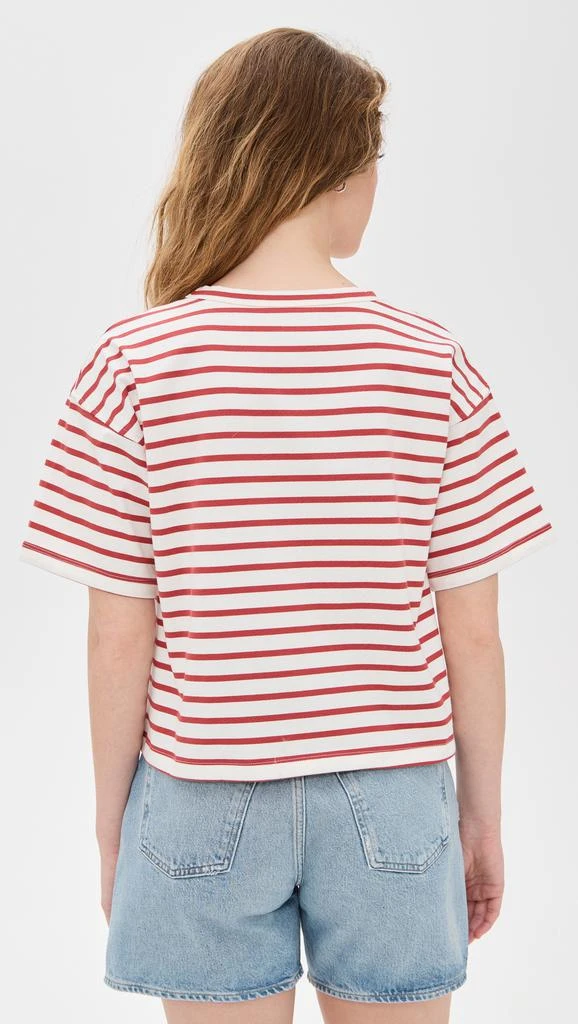 Madewell Everyday Boxy Crop Tee in Stripe 2