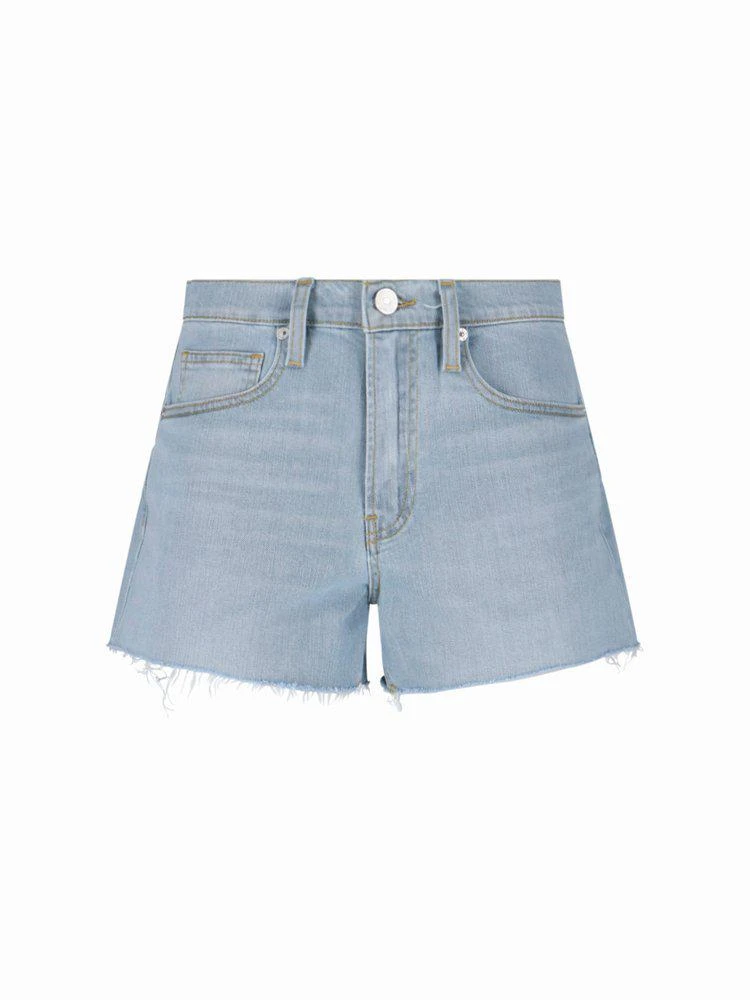 FRAME Frame Le Brigette Raw-Cut Hem Denim Shorts 1