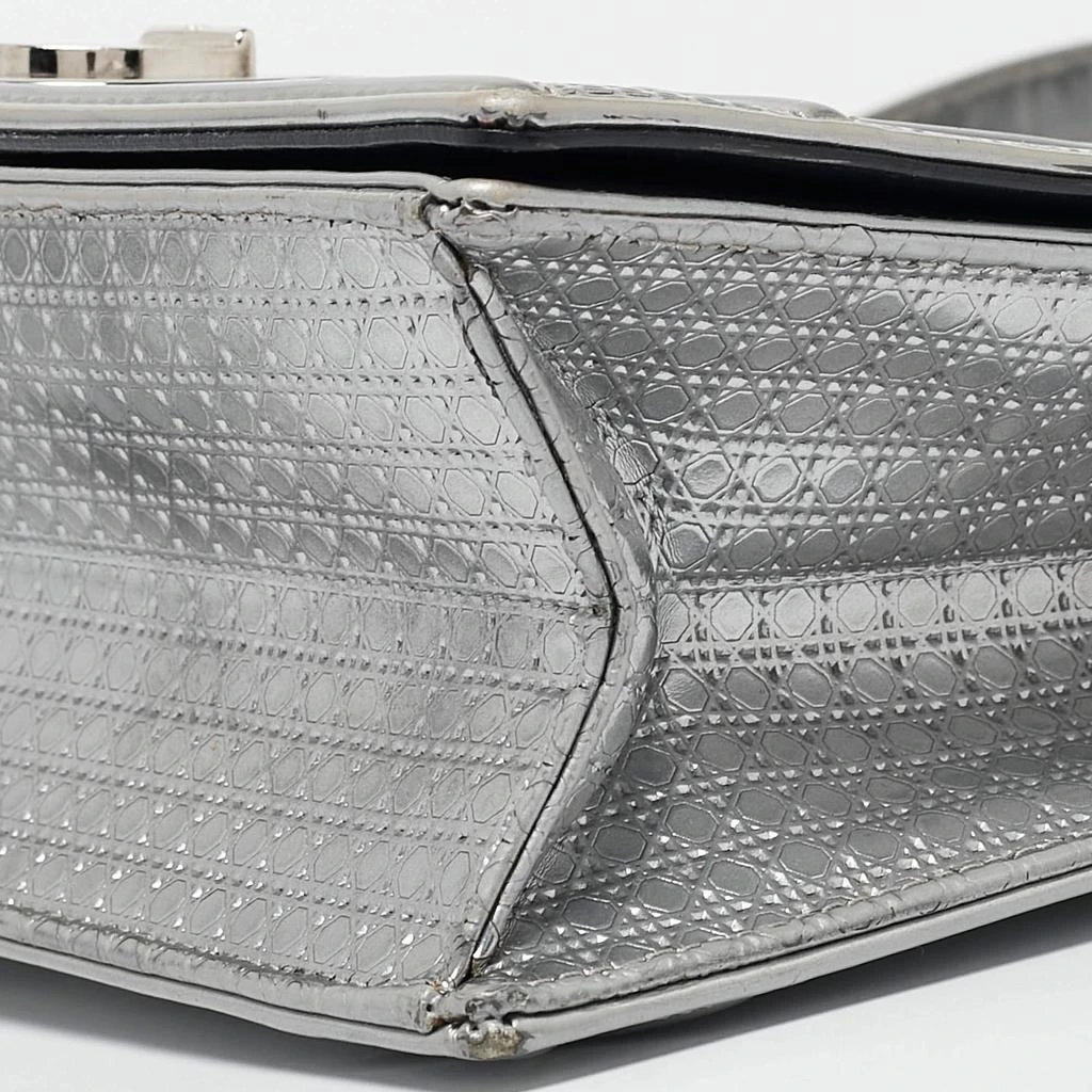 Dior Dior Silver Leather Medium Diorama Flap Shoulder Bag 18