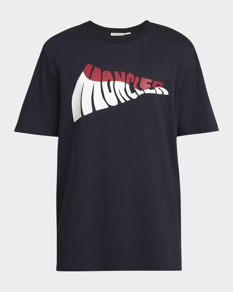 Moncler Men's Wavy Logo T-Shirt