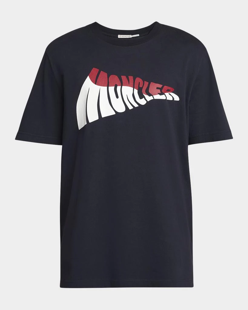 Moncler Men's Wavy Logo T-Shirt 1