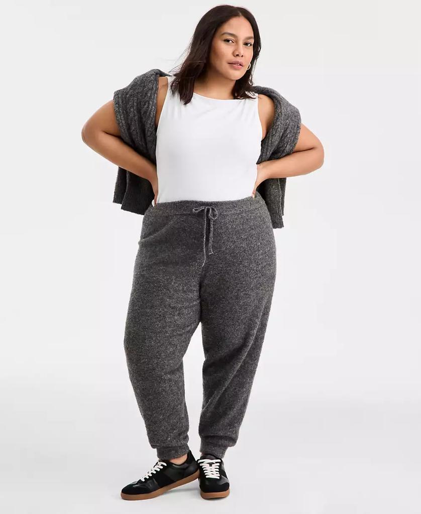 On 34th Trendy Plus Size Cozy Drawstring Jogger Sweatpants, Macy's Exclusive