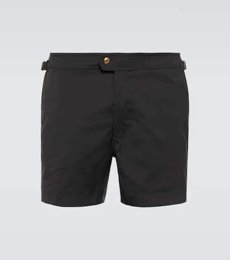 Tom Ford Side-buckle swim trunks 1