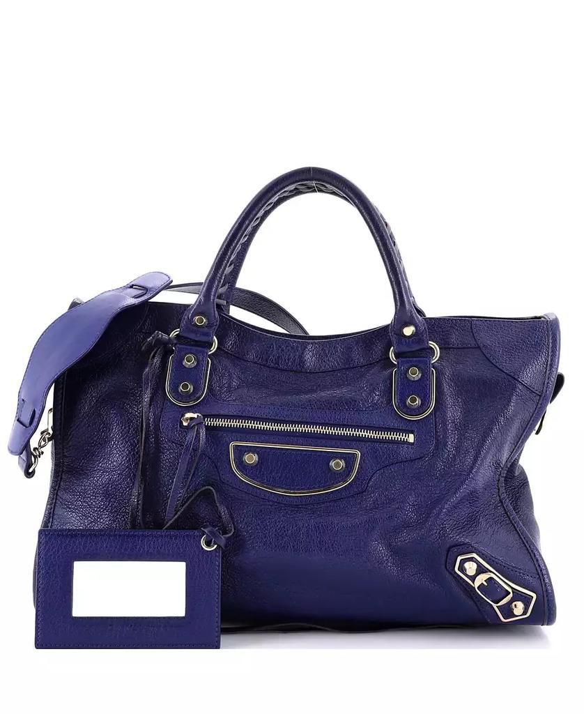 Pre-Owned Balenciaga Medium City Classic Metallic Edge Bag Leather