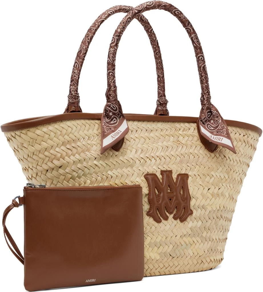 AMIRI Beige 
Brown MA Raffia Macro Tote 2