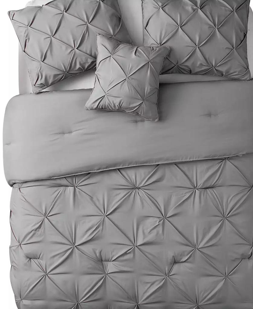 VCNY Home Carmen Pintuck 4 Piece Comforter Set